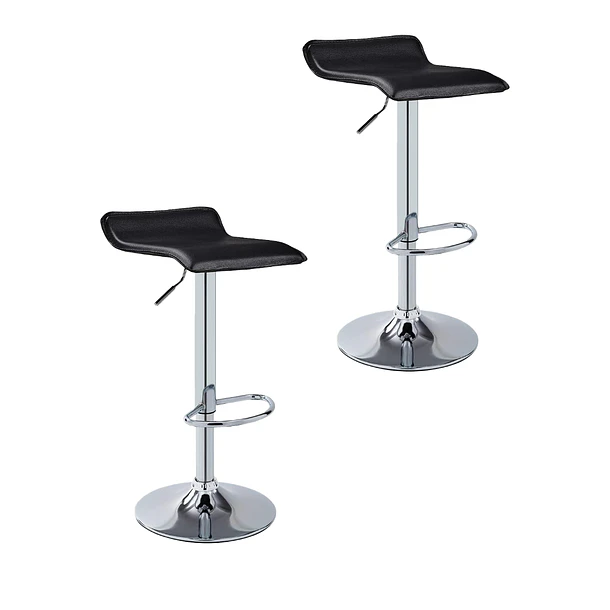 Pack de 2 Taburetes Ajustables Simply  - Negro 1