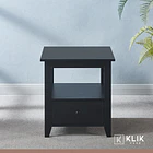 Pack de 2 Veladores Mesa Lateral Auxiliar con Cajón Bohemio 48x51 2