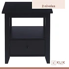Pack de 2 Veladores Mesa Lateral Auxiliar con Cajón Bohemio 48x51 6