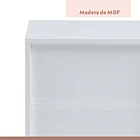 Pack de 2 Veladores Cajón y Espacio Almacenamiento Minimal 40x30x48 - Blanco 5