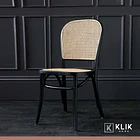 Pack de 2 Sillas de Comedor Hoffman o Lombardia Madera Rattan - Negra 8