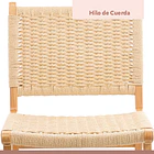 Pack de 2 Sillas de Comedor Danesa Elisa Wegner Madera con hilo de cuerda - Natural 5