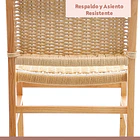 Pack de 2 Sillas de Comedor Danesa Elisa Wegner Madera con hilo de cuerda - Natural 7