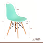 Pack de 4 Sillas Eames Menta 4