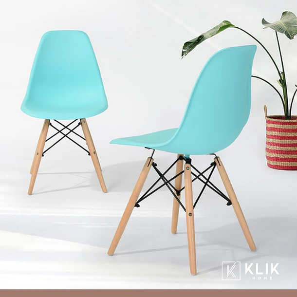 Pack de 4 Sillas Eames Menta 5
