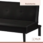 Futón Sofá Cama 2 cuerpos Simply - Ecocuero Negro 8