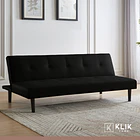 Futón Sofá Cama 2 cuerpos Sofía - Ecocuero Negro 3