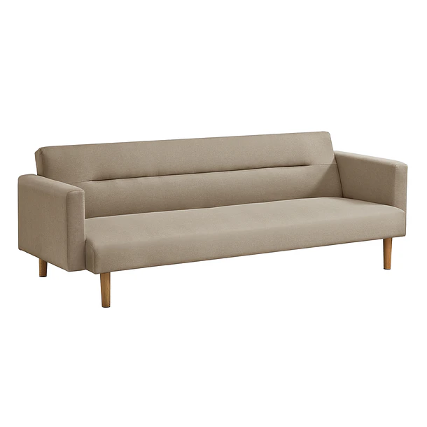 Futón Sofá Cama 3 cuerpos Sara - Lino Beige 1
