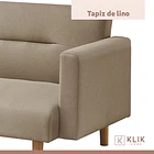 Futón Sofá Cama 3 cuerpos Sara - Lino Beige 7