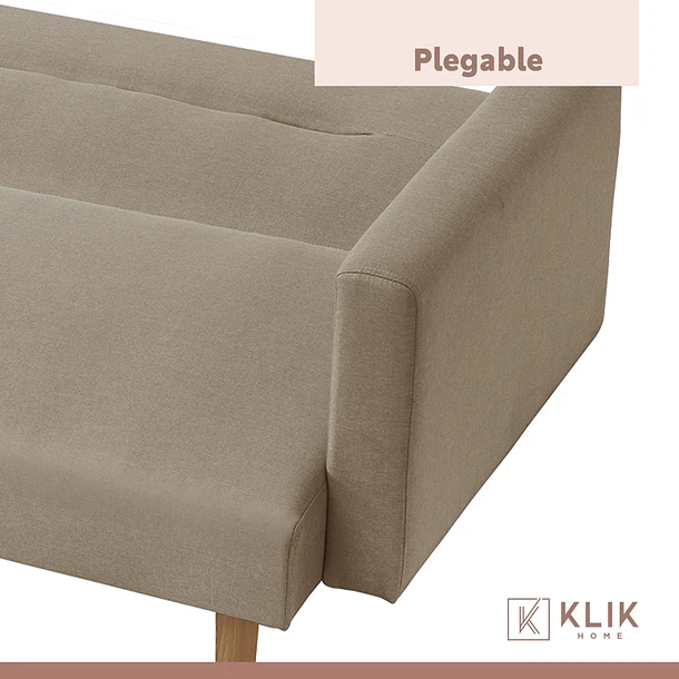 Futón Sofá Cama 3 cuerpos Sara - Lino Beige 8