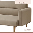 Futón Sofá Cama 3 cuerpos Sara - Lino Beige 9