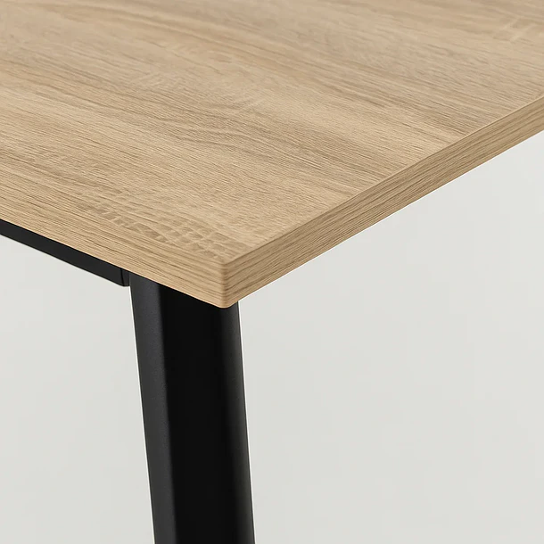 Mesa extensible 120 a 160 cm, ancho 80cm - Madera Clara  7