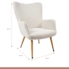 Poltrona Fabric Tipo Radar - Beige 8