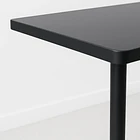 Mesa de restaurant 70x70 de metal cruz y MDF - Negra 7