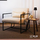 Poltrona Modern Fabric - Beige 4
