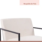 Poltrona Modern Fabric - Beige 9