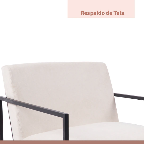 Poltrona Modern Fabric - Beige 9