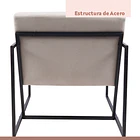 Poltrona Modern Fabric - Beige 14
