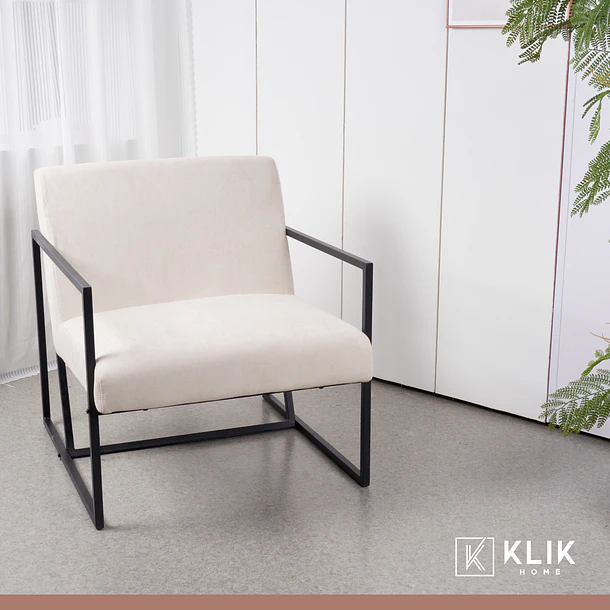 Poltrona Modern Fabric - Beige 15
