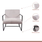 Poltrona Modern Fabric - Gris 5