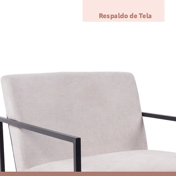 Poltrona Modern Fabric - Gris 10