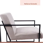 Poltrona Modern Fabric - Gris 11