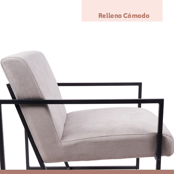 Poltrona Modern Fabric - Gris 11
