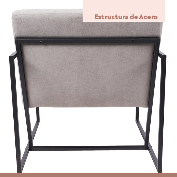 Poltrona Modern Fabric - Gris 13
