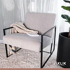 Poltrona Modern Fabric - Gris 15