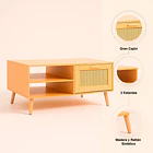 Mesa de Centro con rattan y madera MDF 10