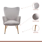 Poltrona Fabric Tipo Radar - Gris 5