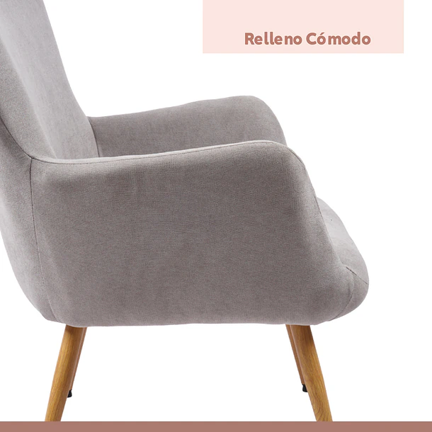 Poltrona Fabric Tipo Radar - Gris 12