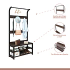 Mueble Organizador Perchero Colgador y Zapatero  5