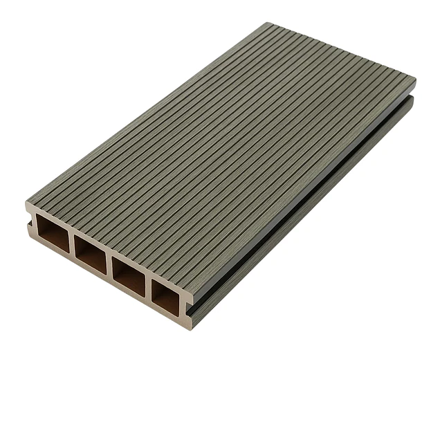 Pack de 5 deck exterior WPC madera clara 1