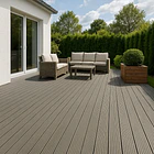 Pack de 5 deck exterior WPC madera clara 3
