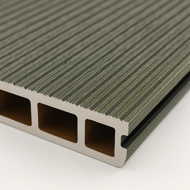Pack de 5 deck exterior WPC madera clara 6