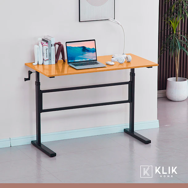 Escritorio de trabajo con altura regulable standing desk - Oak 3