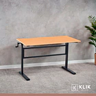 Escritorio de trabajo con altura regulable standing desk - Oak 16