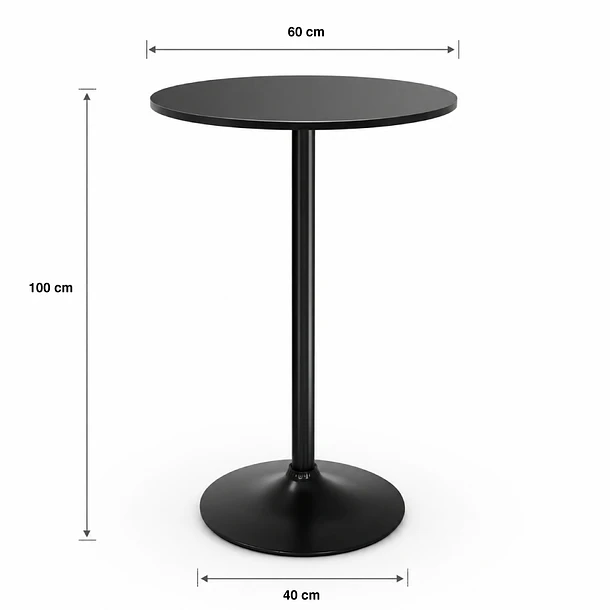 Mesa alta para bar Guji 60x60x100 4