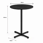 Mesa alta para bar Tach 60x60x104 4