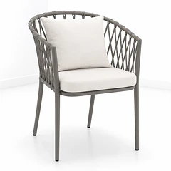 Silla de Terraza Trame - Aluminio y Cuerda