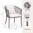 Silla de Terraza Trame - Aluminio y Cuerda 5