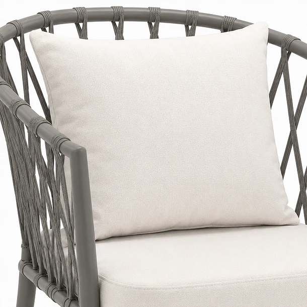 Silla de Terraza Trame - Aluminio y Cuerda 6