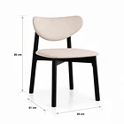 Silla de comedor Teng 49X61x80 4