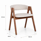Silla de comedor Kizuna 50X55x67 4
