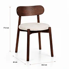 Silla de comedor Bauen 44X45x77 4