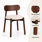Silla de comedor Bauen 44X45x77 5