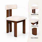 Silla de comedor Duokli 50X51x83 5
