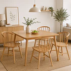 Silla Lykke de Madera - Natural 3