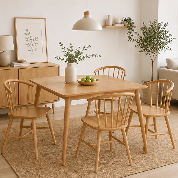 Silla Lykke de Madera - Natural 3